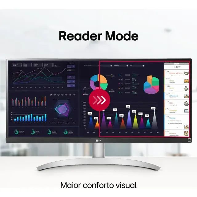 Monitor LG 29WQ600 Branco - NOVO, ORIGINAL E COM NOTA FISCAL - Foto 4