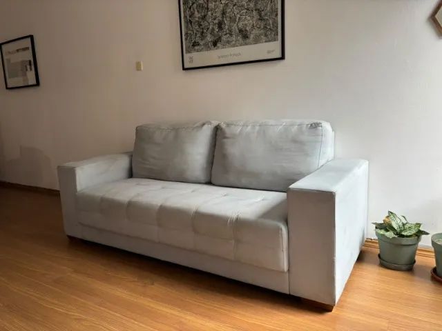 Sofá 3 lugares Linho - 205cm - Foto 3