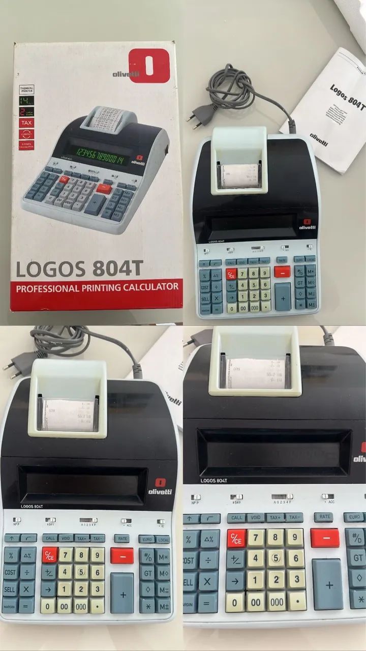 Calculadora com impressora olivetti