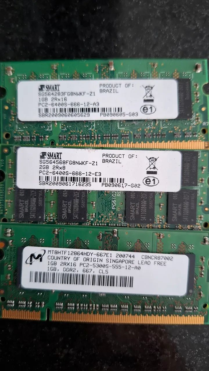 Kit de 4gb de Memória dd2
