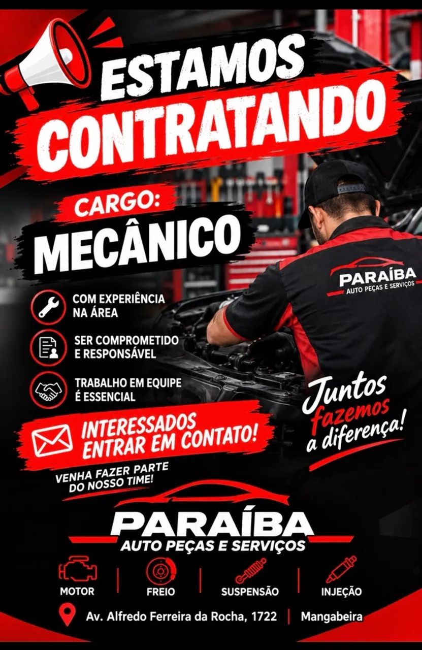 Contratação imediata 
