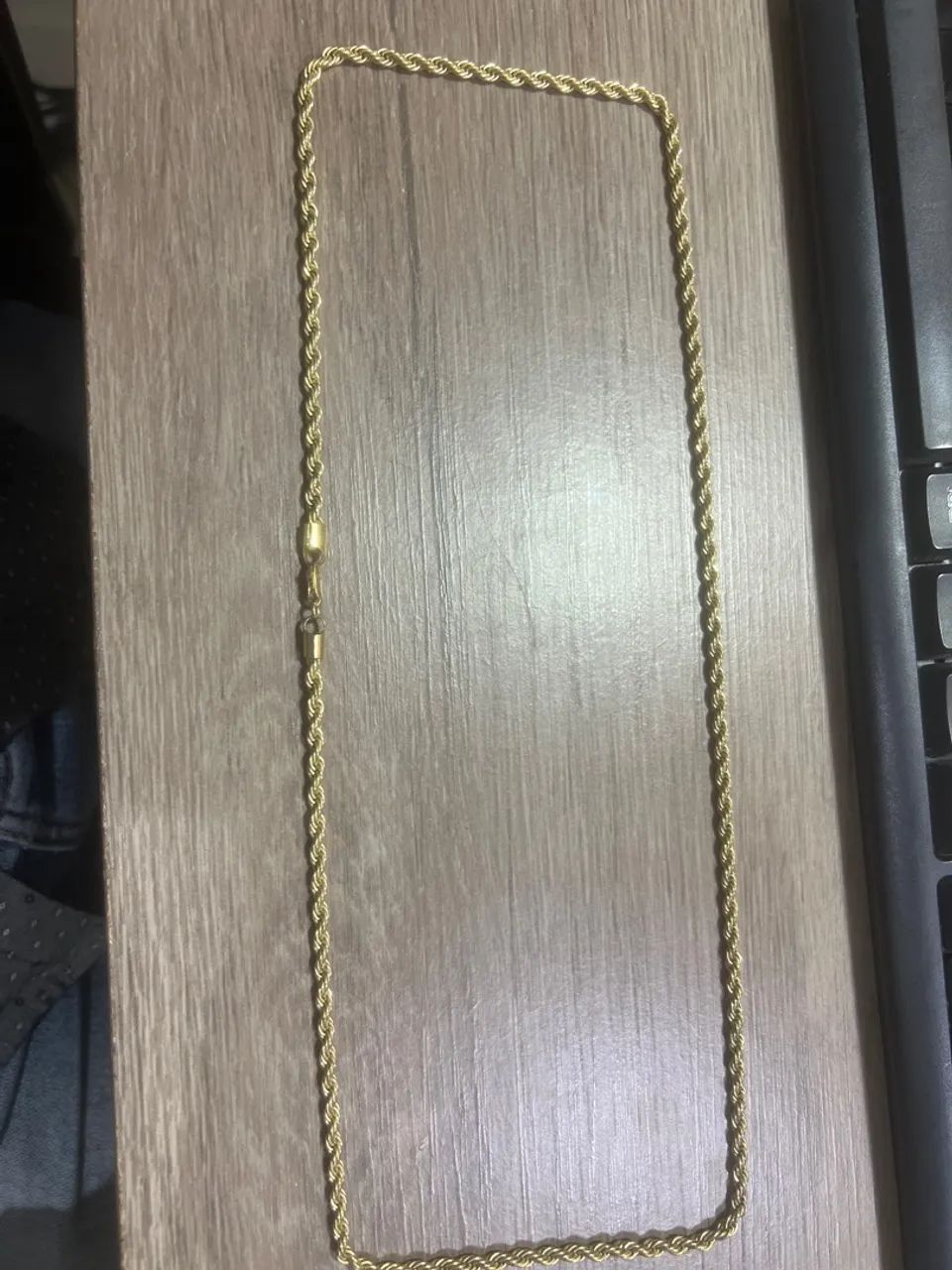 Cordão banhado a ouro 