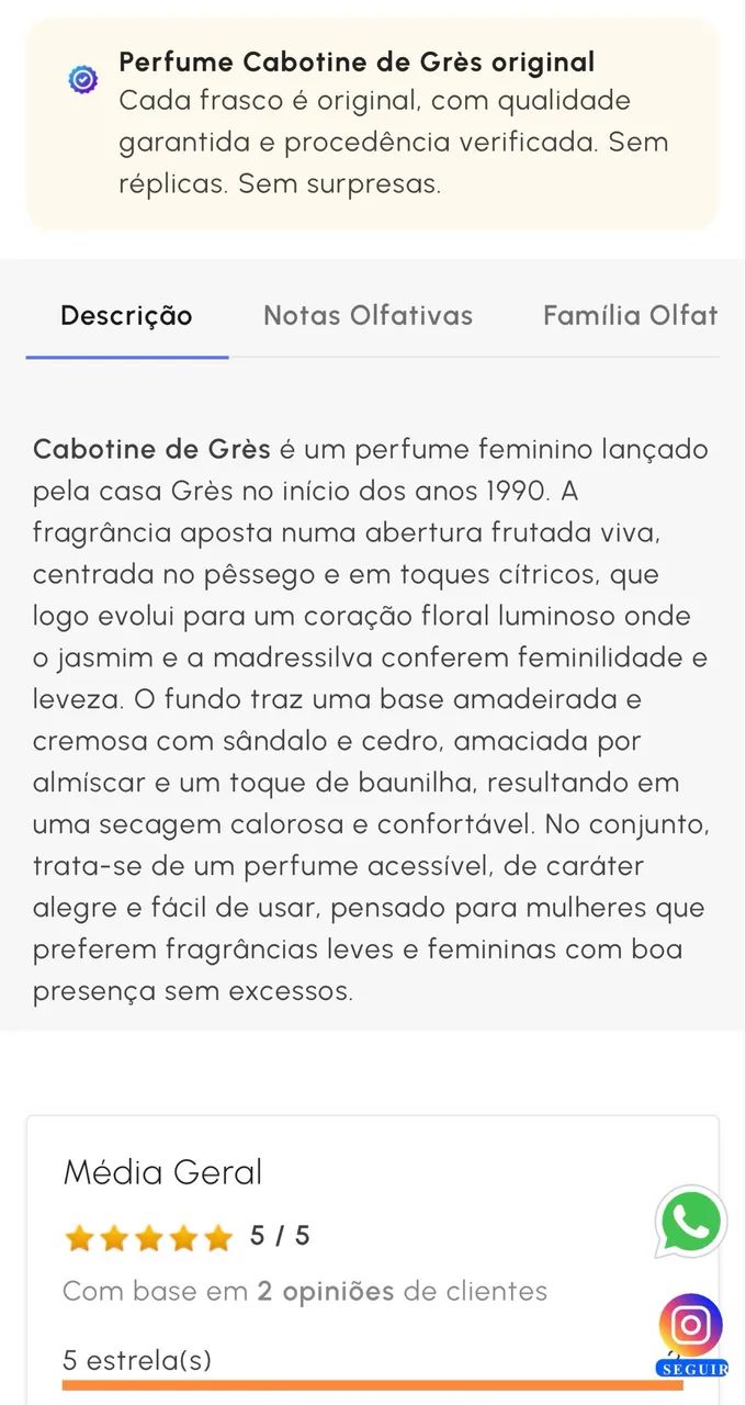 Perfume Cabotine de Grès 100ml / perfumaria francesa Grès - Foto 2