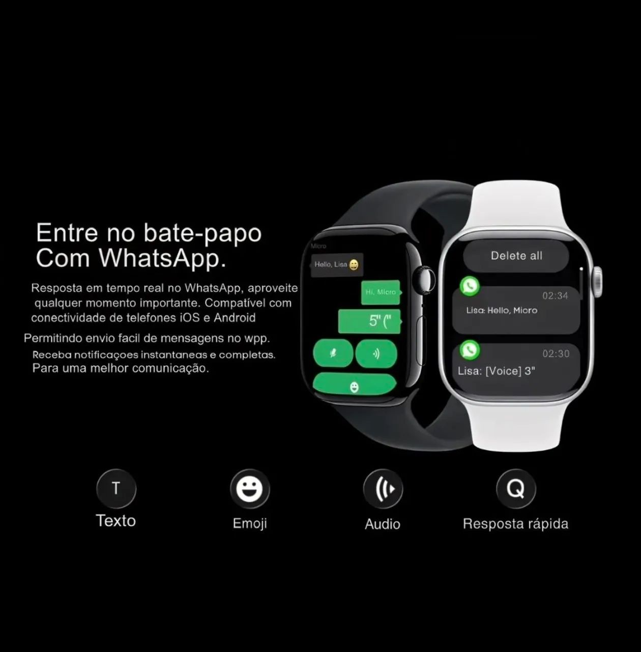 ? Smartwatch Microwear S11 Pro 47 mm - Moderno, completo e cheio de estilo! - Foto 5