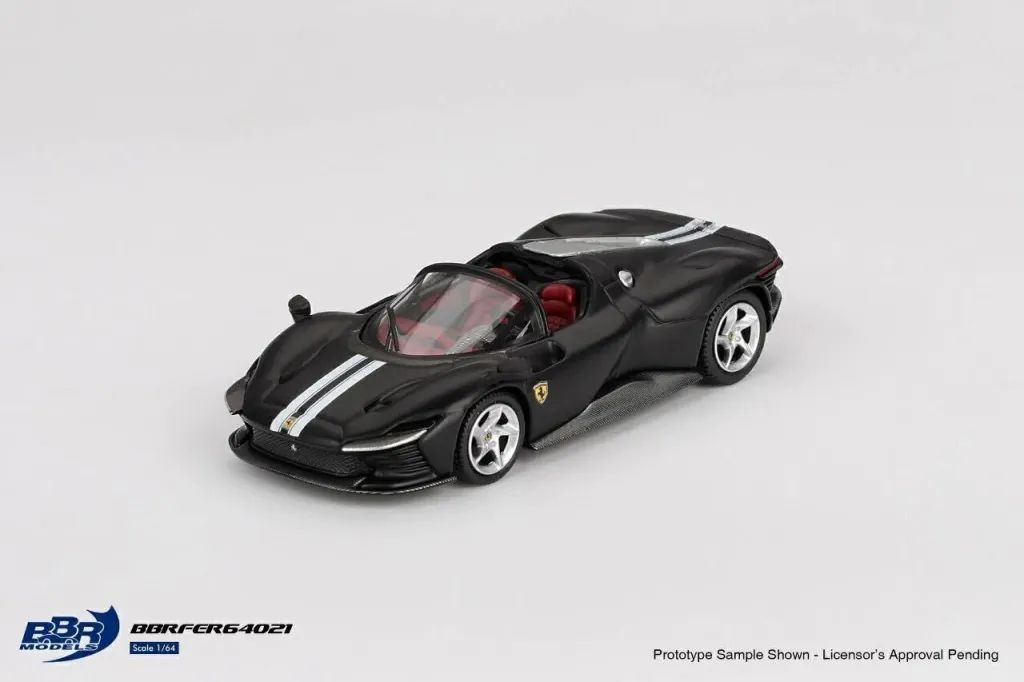 Ferrari Daytona SP3 Matt Black 1:64 BBR - Hobbies e coleções