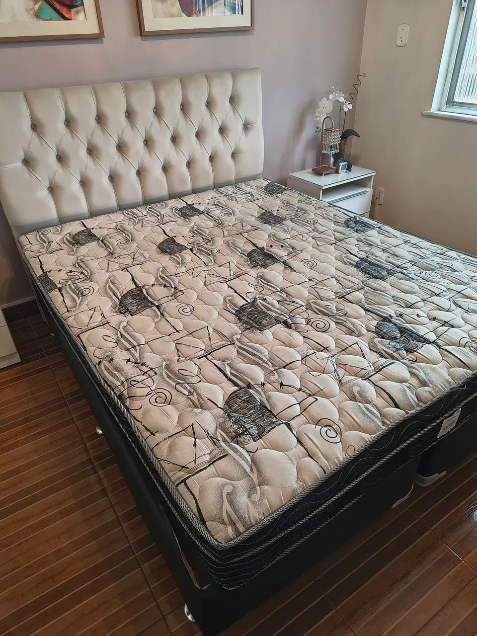 Cama Box Tamanho Queen com Cabeceira - Foto 3