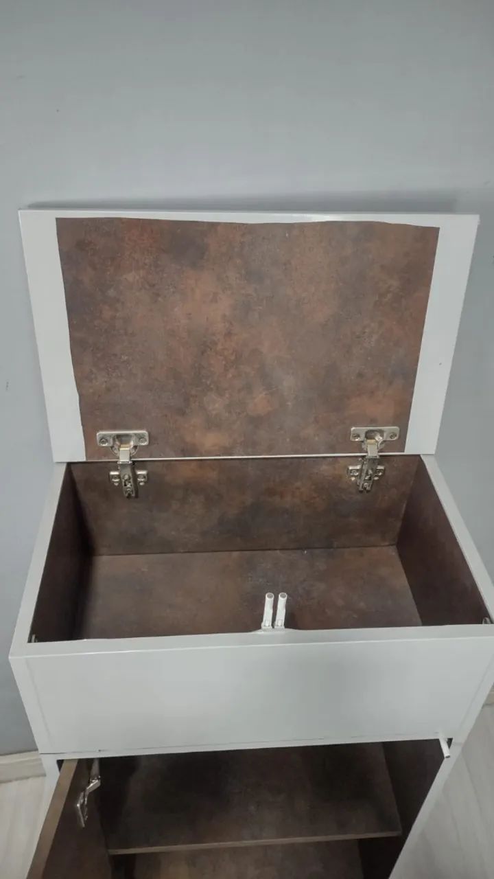 Armário Organizador / Multiuso Compacto com Compartimento Superior - Foto 4