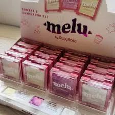 Box de Sombra e Iluminador 2x1 da linha Melu by Ruby Rose Box com 20 sortidos  - Foto 2