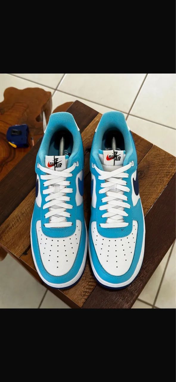 Air Force 1 '07 LV8 Split Light Photo Blue Deep Royal ORIGINAL - Foto 5