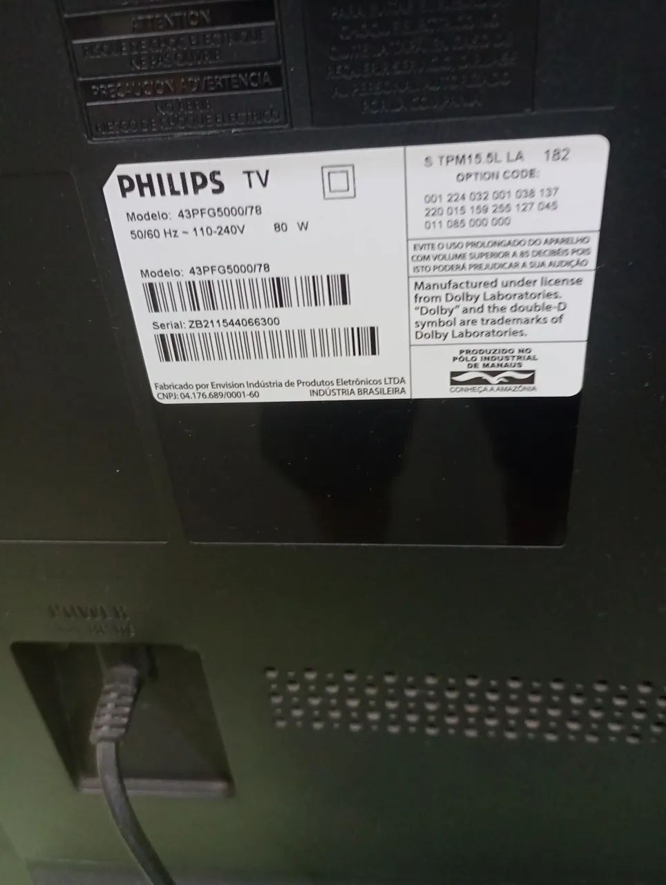 Vendo tv Philips 43 P. Não smart  - Foto 2