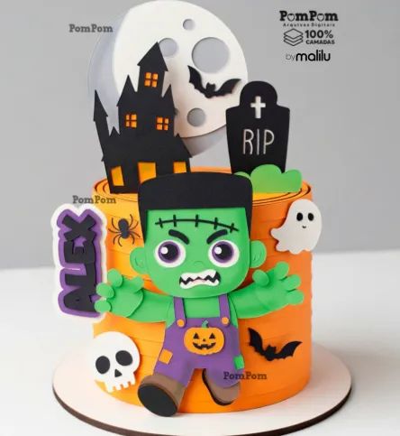 Topo de Bolo Halloween - Foto 5