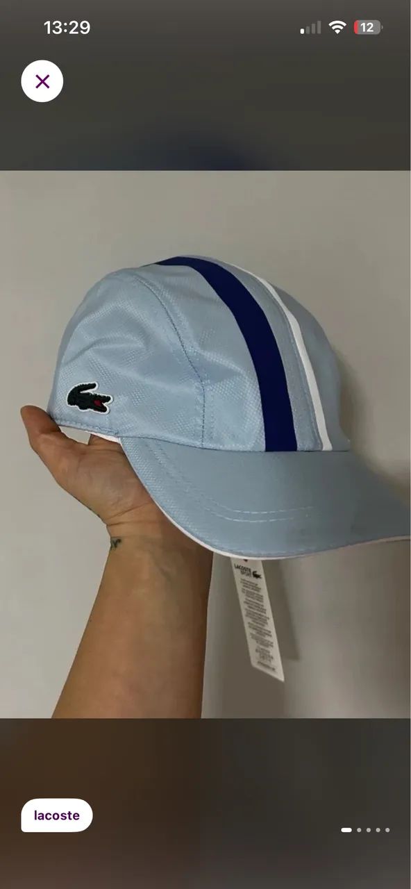 Boné Lacoste faixa 