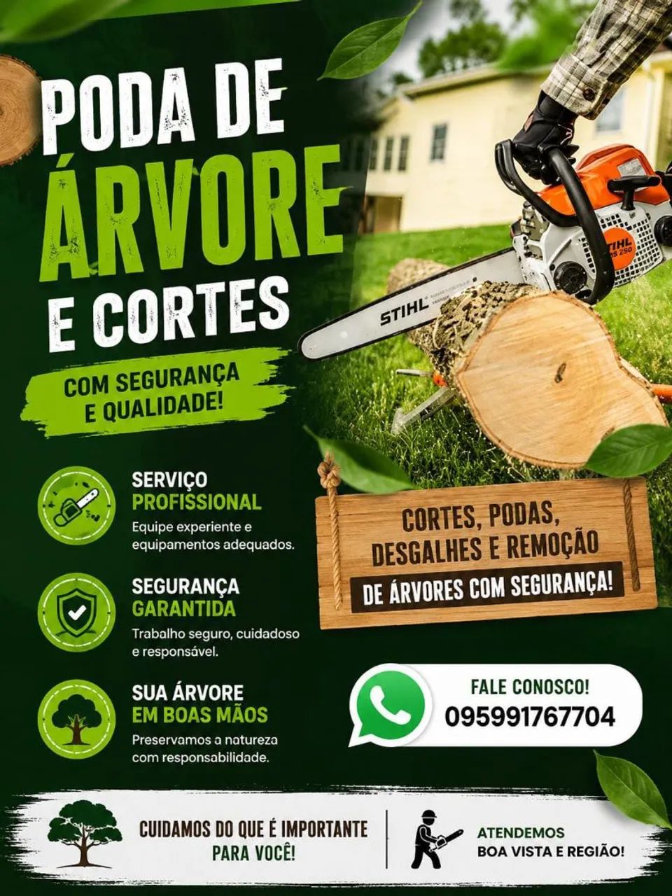 Poda-se árvores 