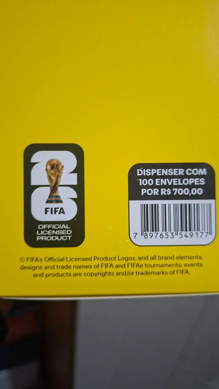 Original Caixa 700 Figurinha da Copa 2026 Panini 100 Pct - Foto 2