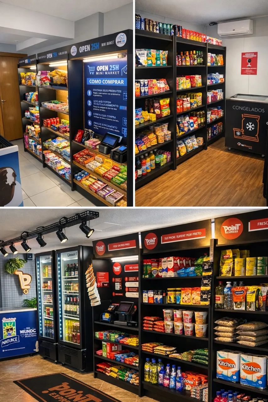 Móveis Mini Mercados Autônomo MDF