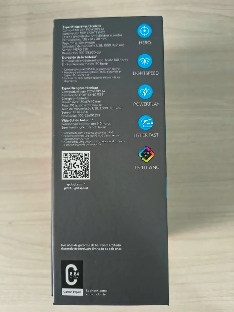 MOUSE LOGITECH G 903 NOVO LACRADO  - Foto 4