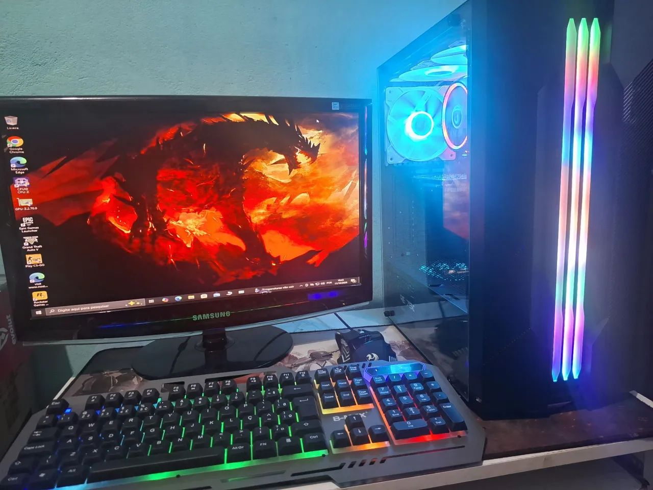 Pc game xeon completo com vários jogos top 