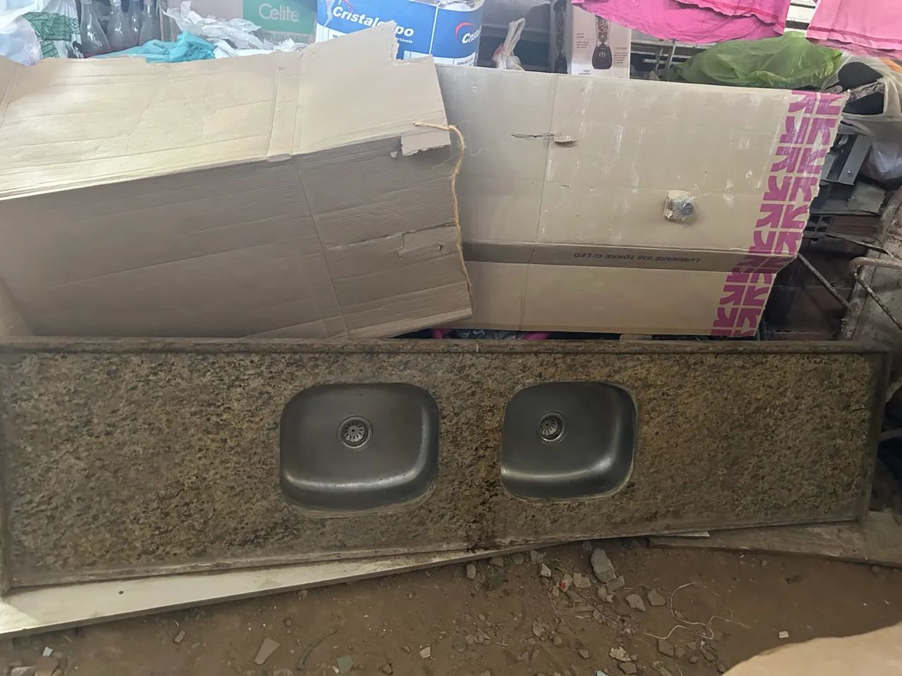 PIA DE COZINHA COM DUAS CUBAS  - Foto 4