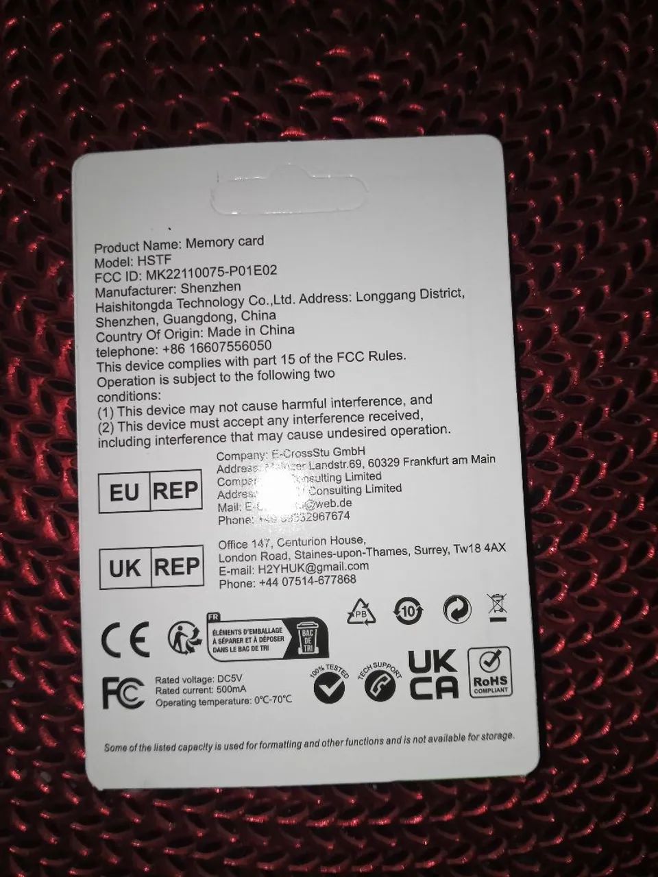 Cartão de memória 256 GB novo - Foto 2