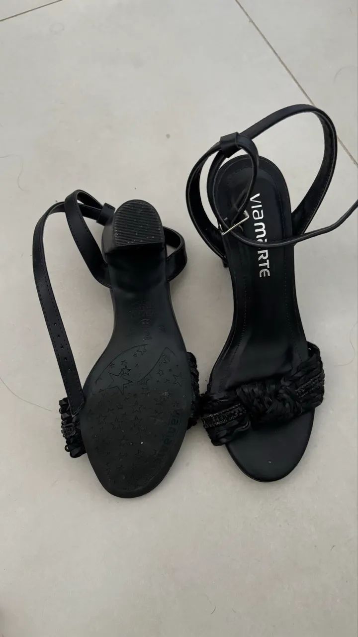 Sandália 35 preta 
