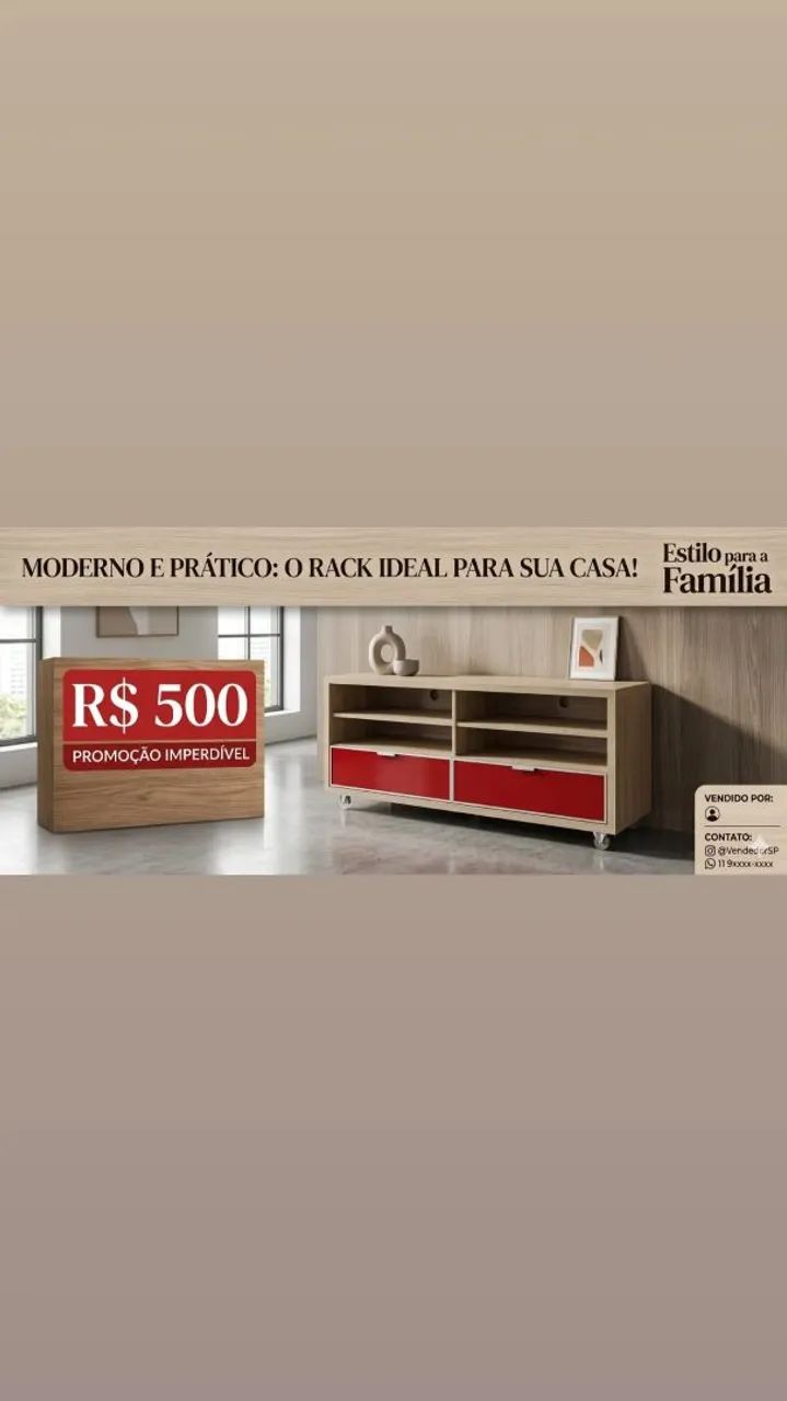 Móvel de sala projetado 