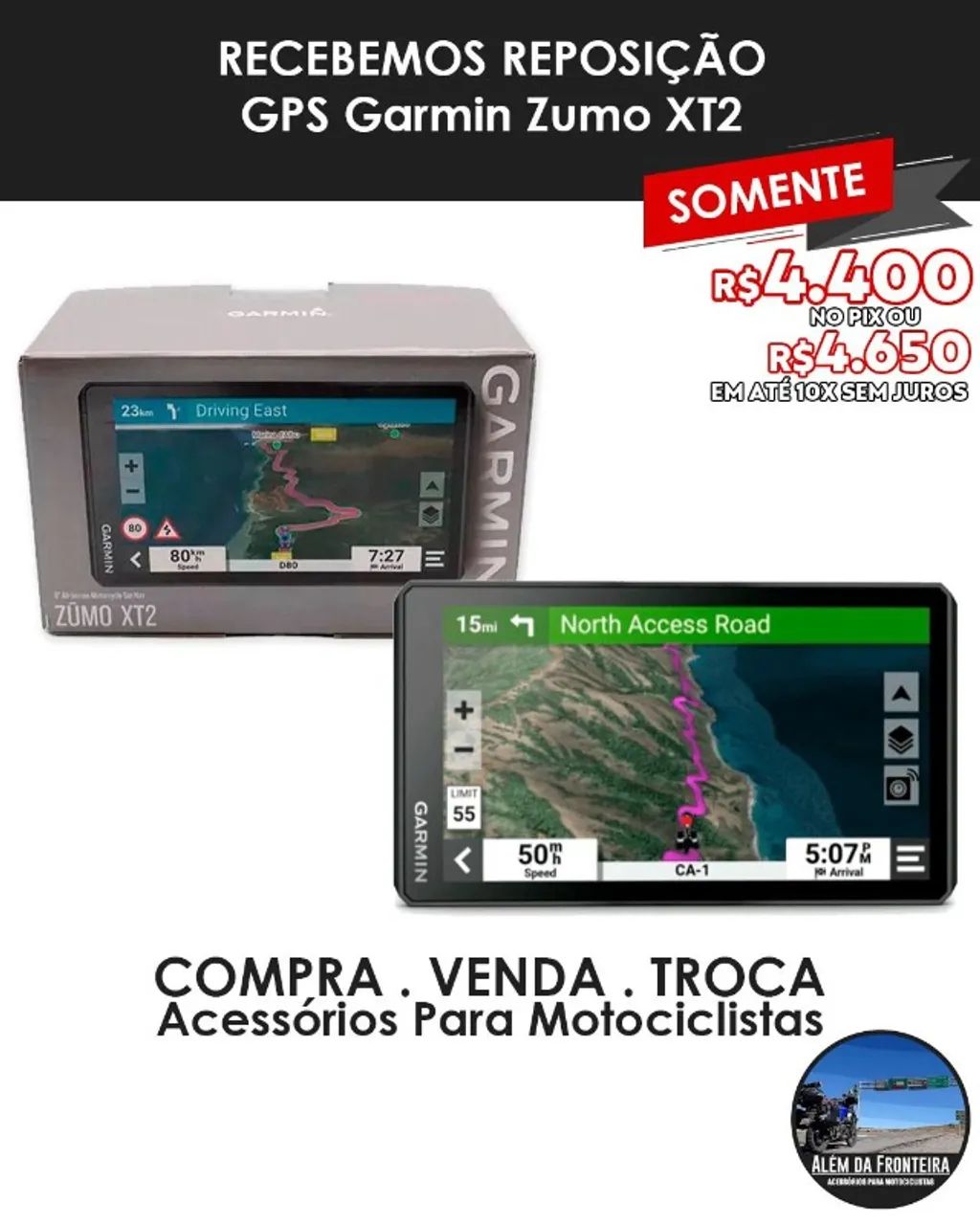 GPS Garmin Zumo XT2 Novo. Atualizado p/ América do Sul. Garantia de 01 ano