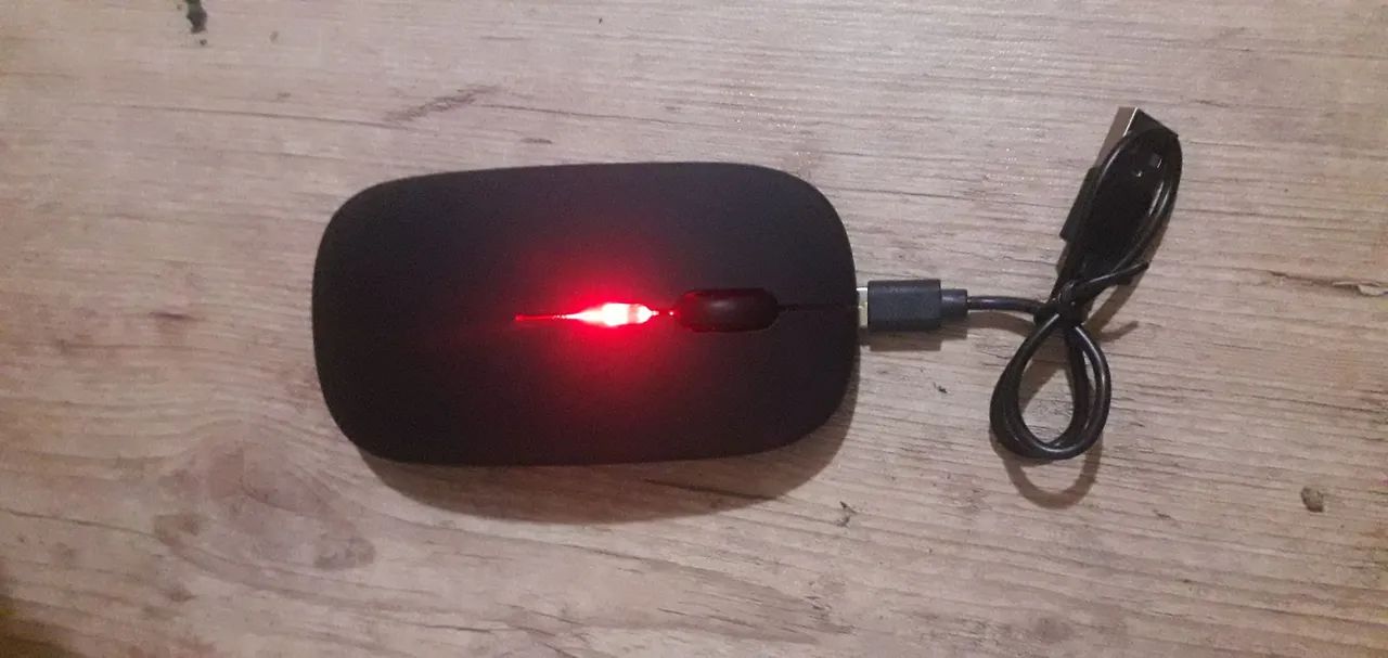 Mouse sem fio carregamento usb  - Foto 3