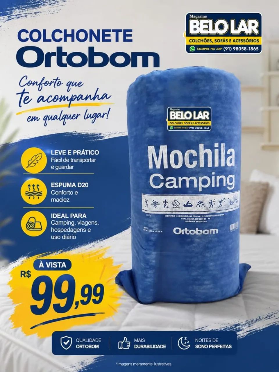 Colchonete Ortobom 