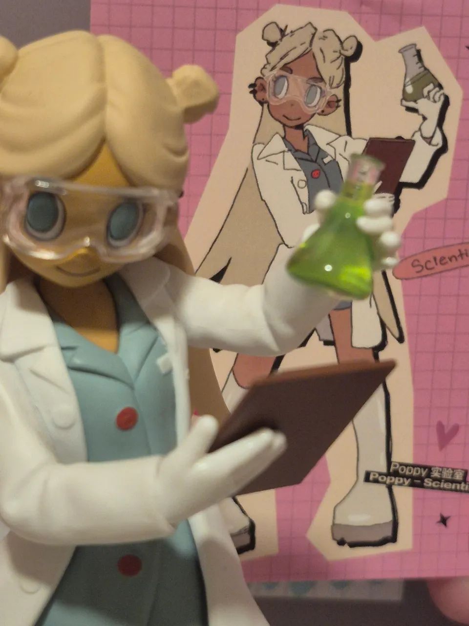 POPMART ORIGINAL - Boneca PEACH RIOT blind box - Poppy Scientist - Foto 5