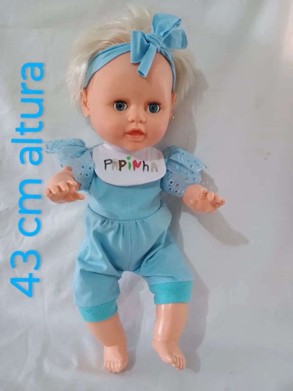 Boneca antiga Papinha da estrela com chorinho nas costas - década de 90 