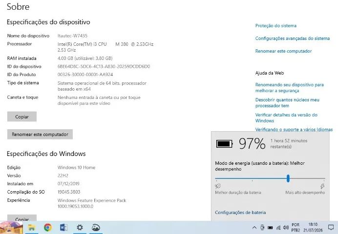 Notebook Itautec W7435 - Foto 4
