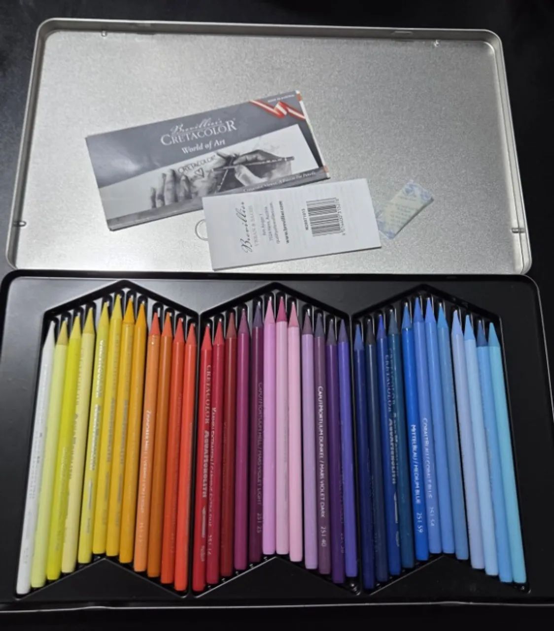 Lápis de cor integral Cretacolor 72 cores