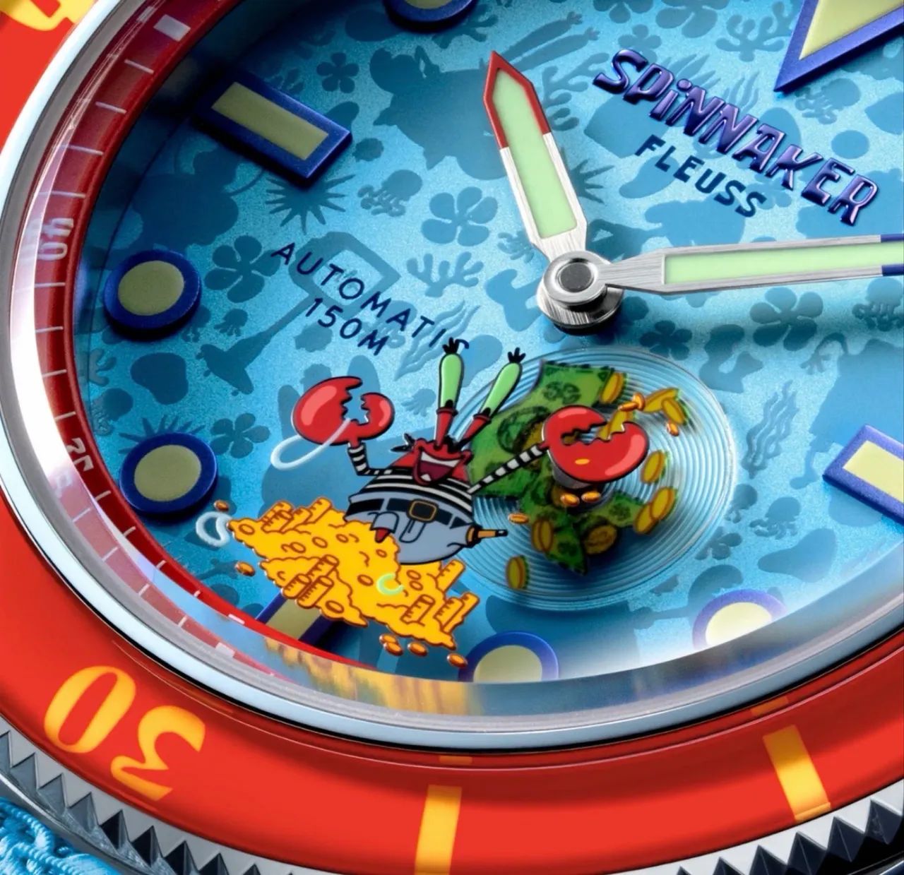 Relógio Spinnaker Edição Limitada Bob Sponja Azul - Foto 3