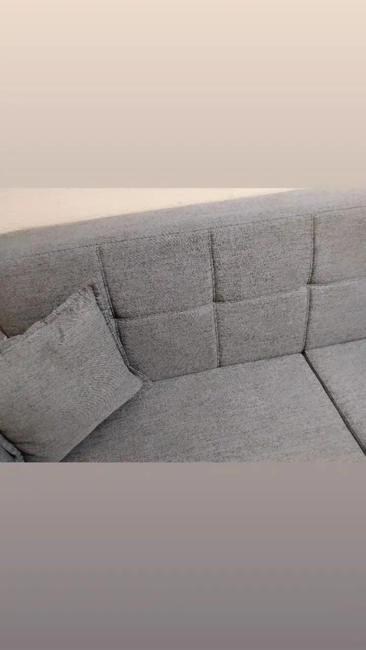 Vendo sofá novinho no linho modelo moderno  - Foto 2