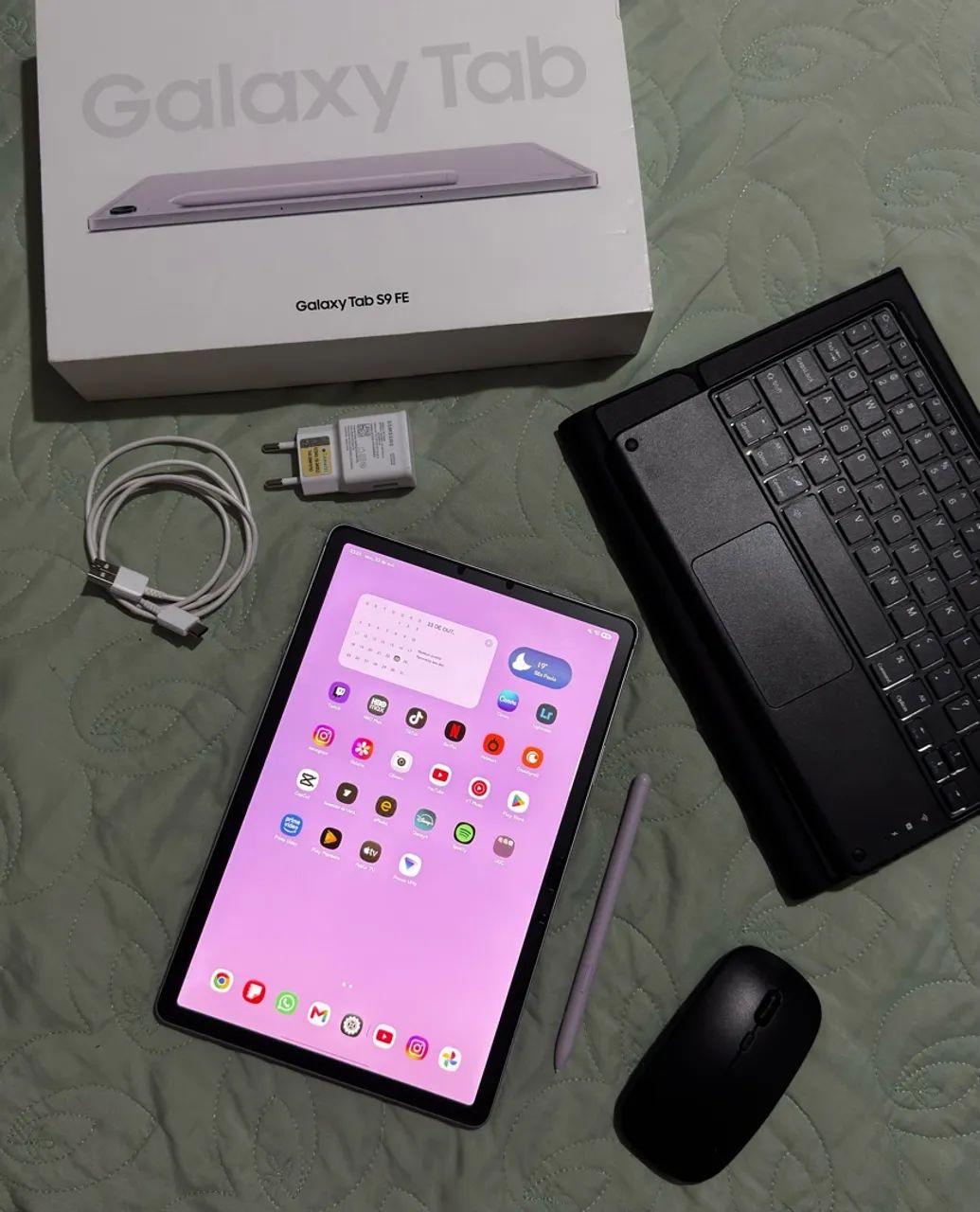 Tablet Samsung galaxy tab S9 FE 128gb LILÁS  - Foto 3