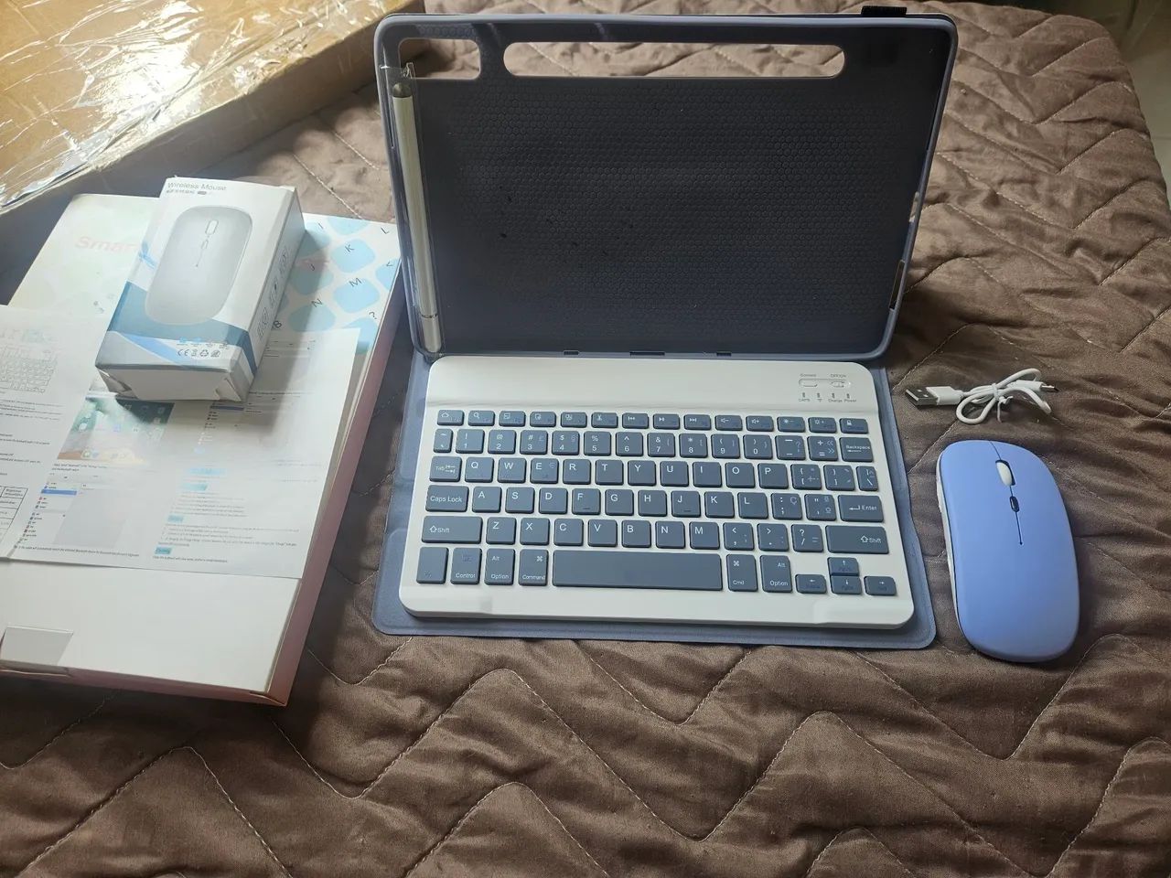 Capa, Caneta, Teclado e Mouse Bluetooth Para Lenovo Tab P11 Pro 2ª 11,2