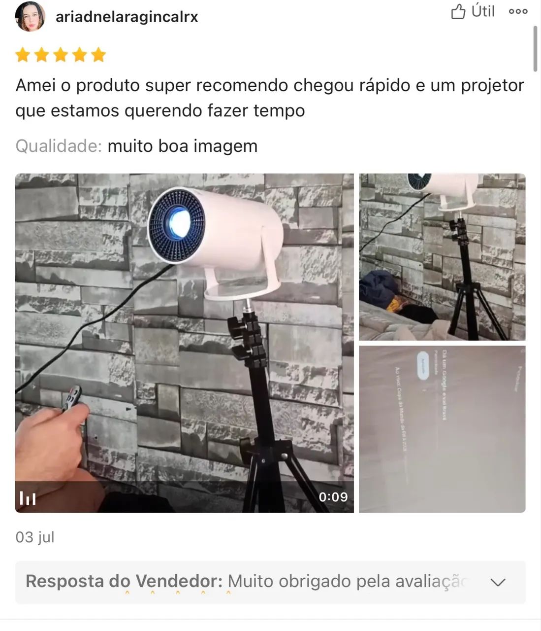 PROJETOR SMART ANDROID 4K HD 150" Wi-Fi e Bluetooth (Transforme sua sala em cinema)  - Foto 2
