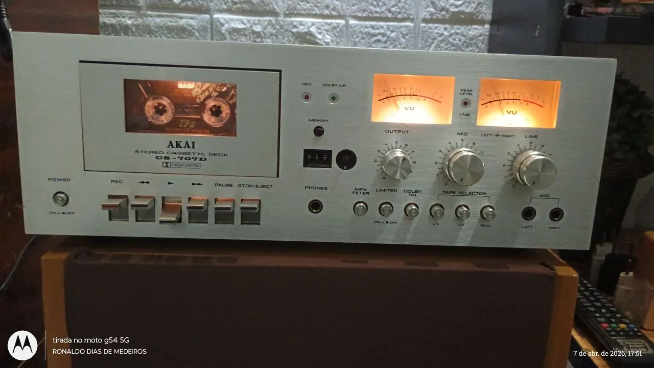 Tape Deack 707d Akai ( funcionando)