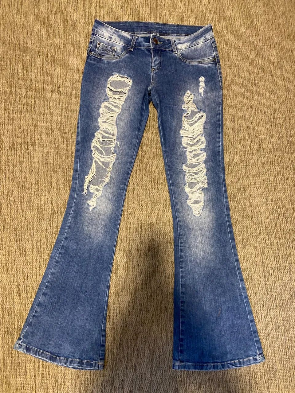 Calça Jeans Sawary Destroyed Feminina  - Foto 3
