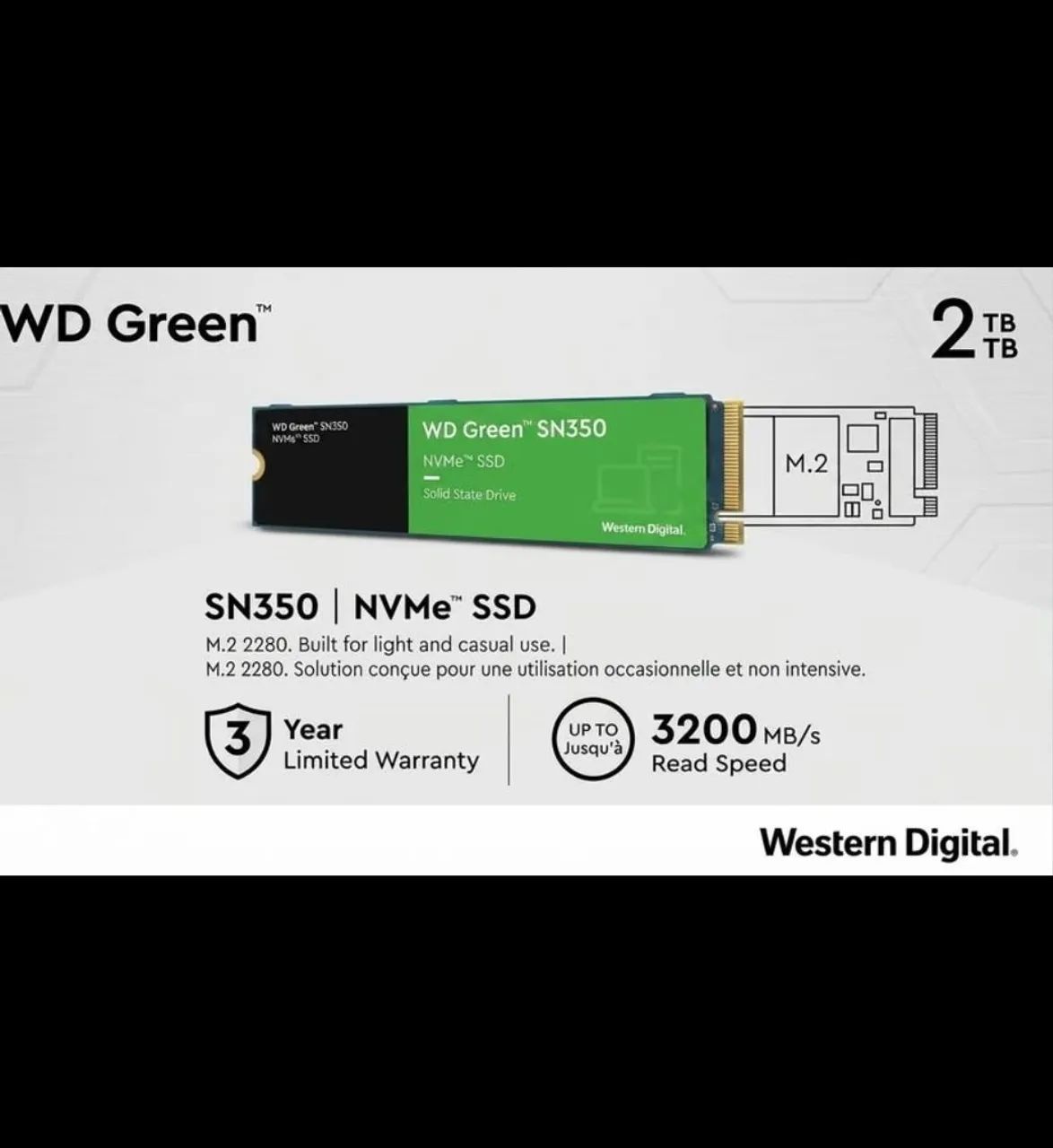 Ssd WD Green Sn350 Nvme 2Tb