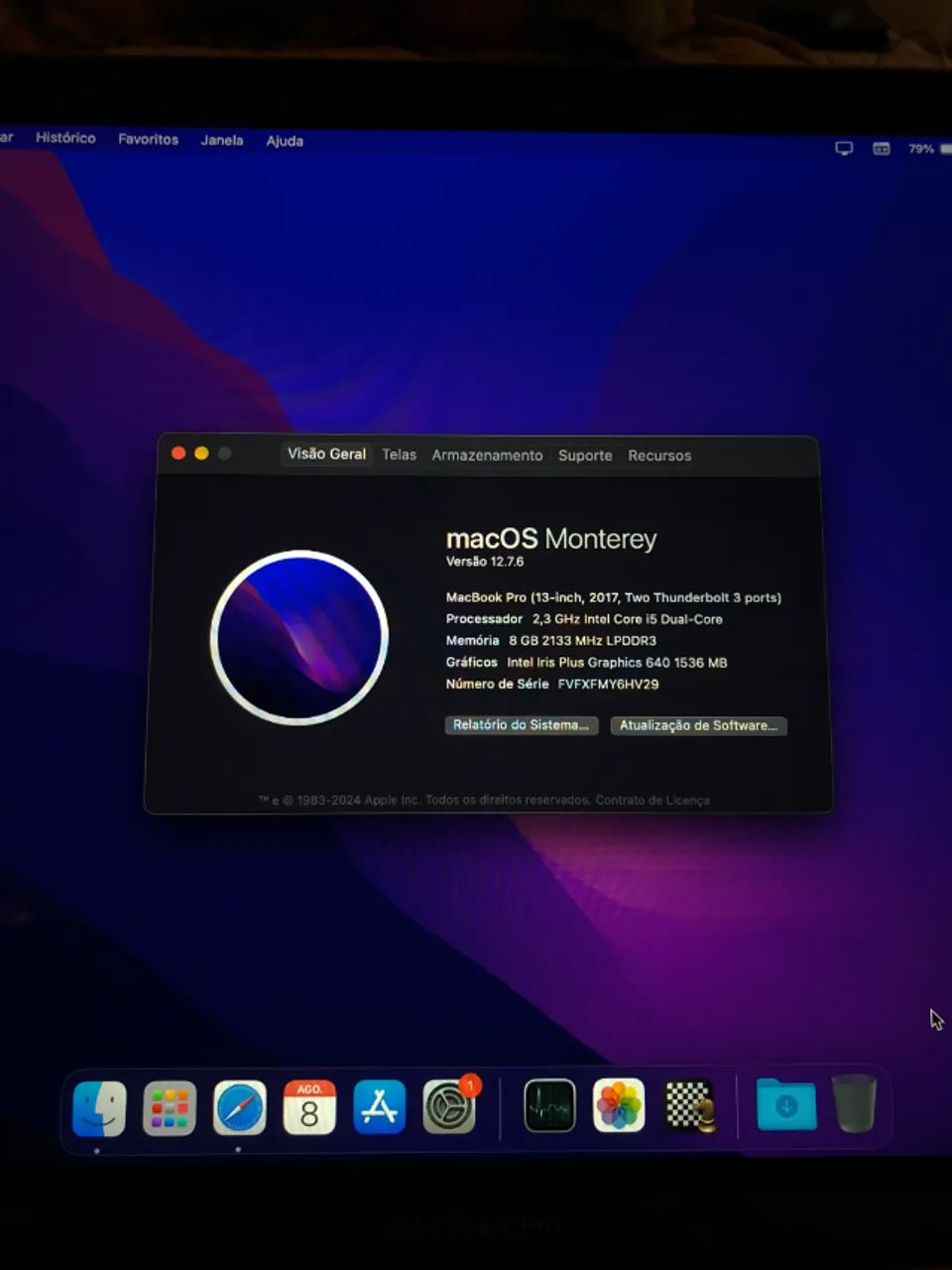 MacBook Pro 2017 Modelo A1708 SSD 256GB - Foto 3