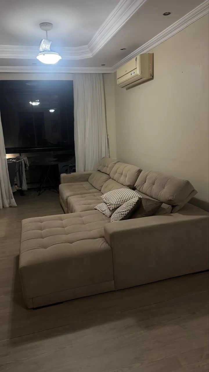 Sofá retrátil reclinável 3,20 