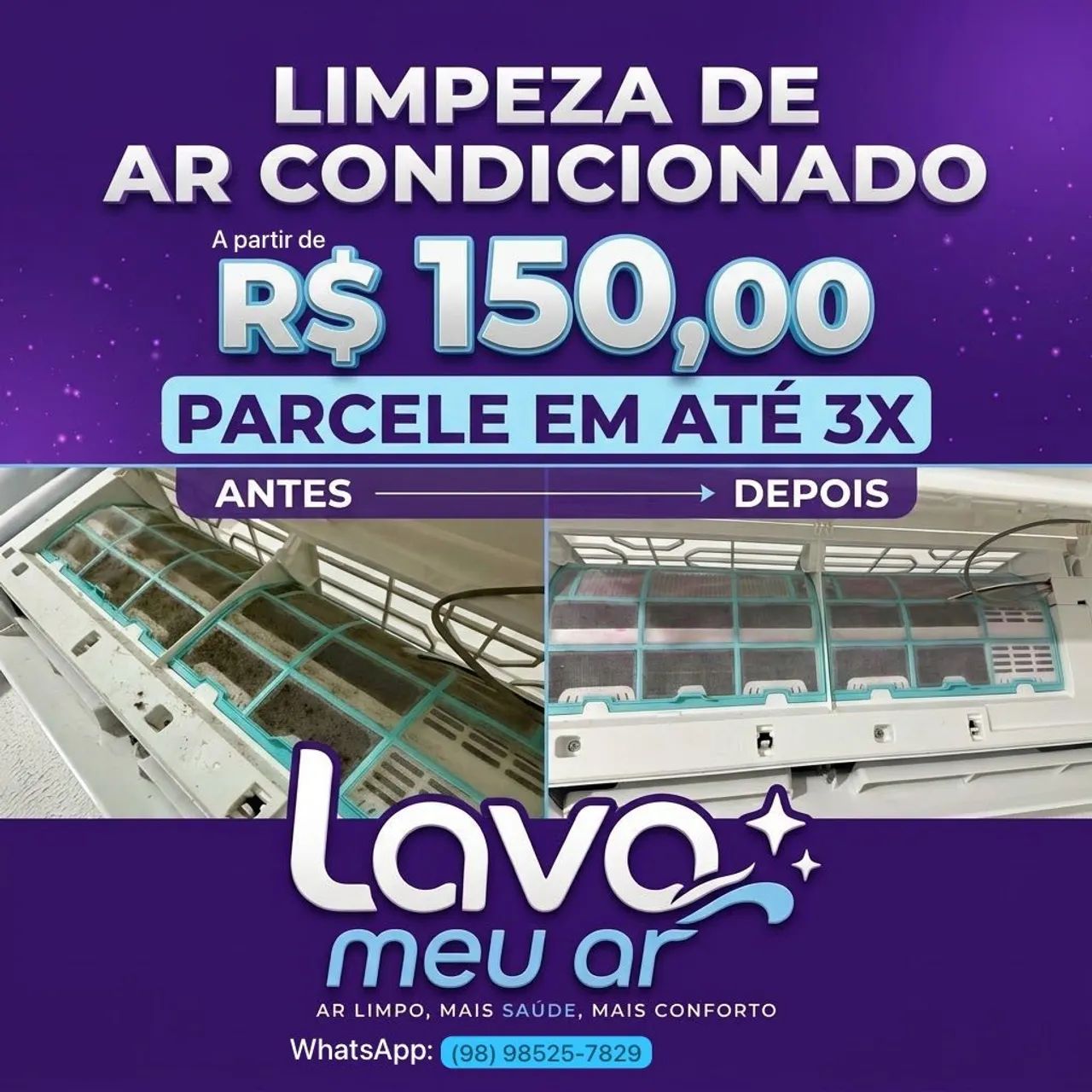 Limpeza de ar condicionado 