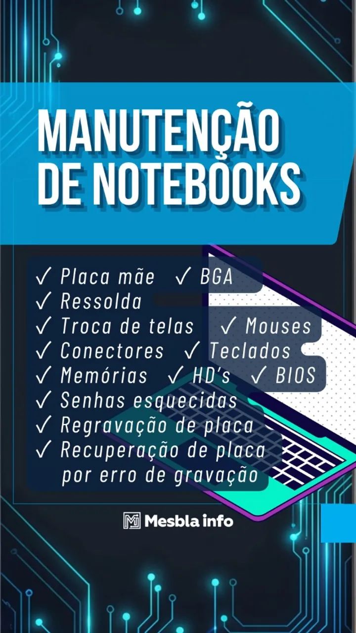 Serviço Reparo em Notebook