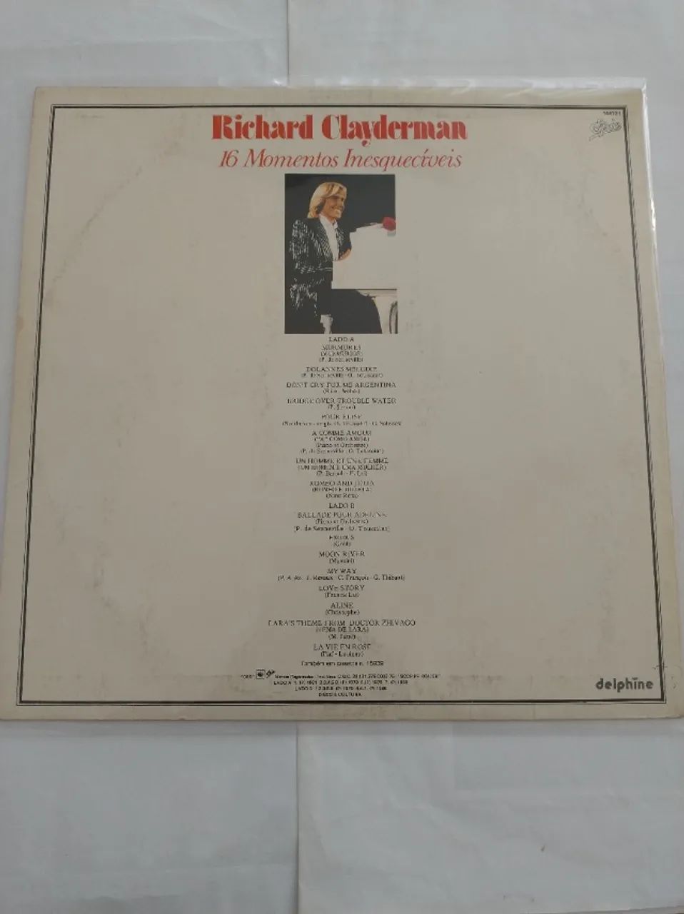 DISCO VINIL - RICHARD CLAYDERMAN - 16 MOMENTOS INESQUECIVEIS - Foto 2