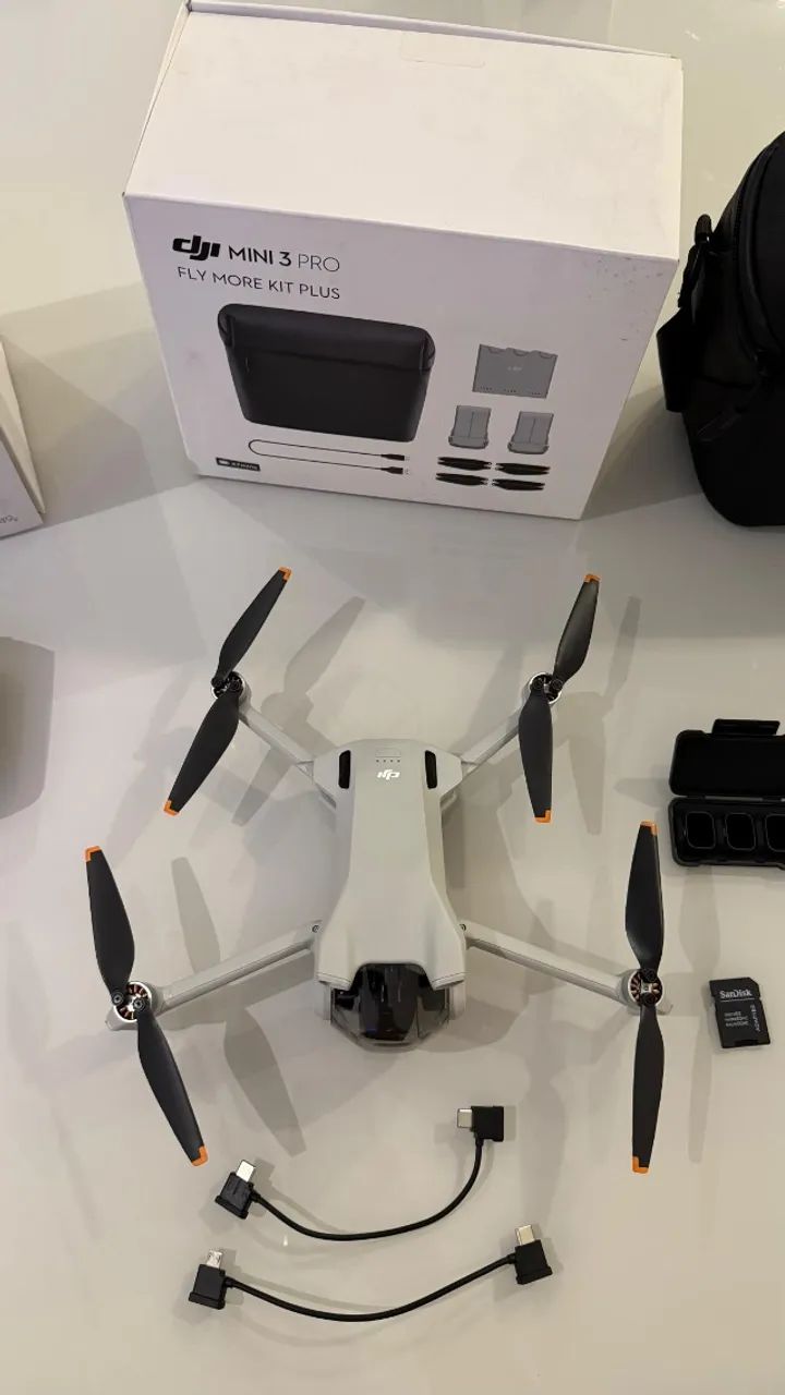 DJI Mini 3 Fly More Combo Plus + Kit Completo - Estado Impecável