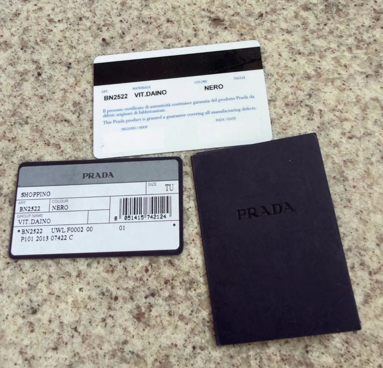 Bolsa prada couro vitello Daino - Foto 4