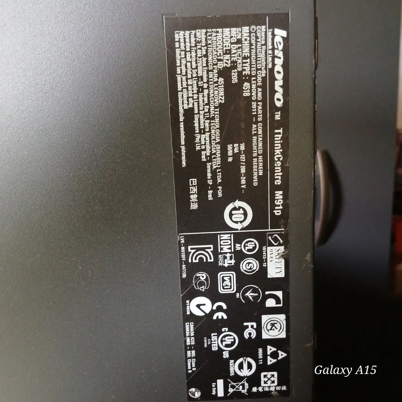 CPU Lenovo ThinkCentre M91p (Modelo/Tipo 4518/2011) - Foto 3