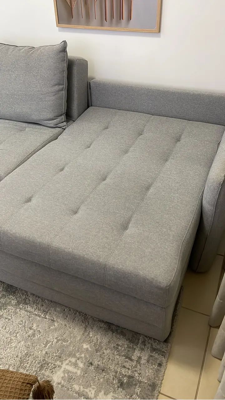 Vendo sofá de linho perfeito  - Foto 3
