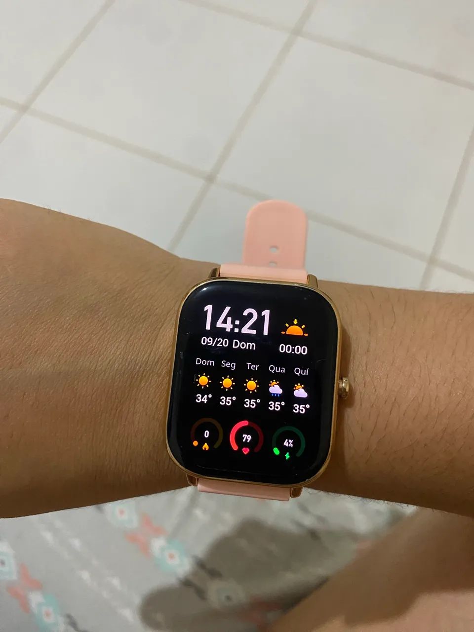 Relógio Amazfit Rosa - Foto 4